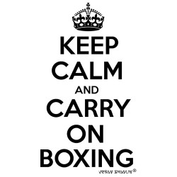 Mens Keep Calm Boxing Regular Fitted Vest Top 