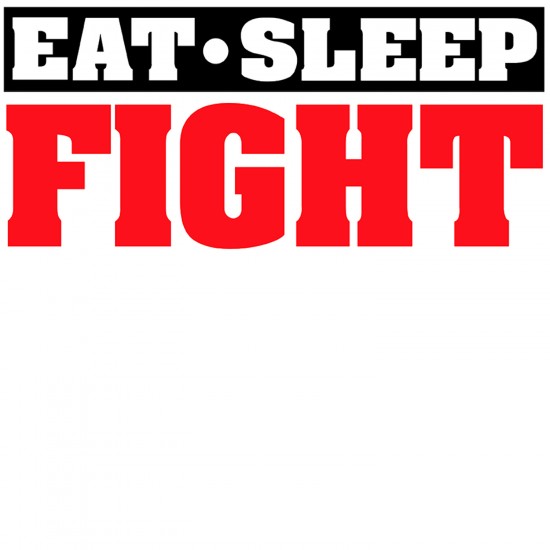 Mens Eat Sleep Fight Regular Fitted Vest Top 