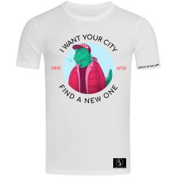 Godzilla I Want your City Fitted T-Shirt