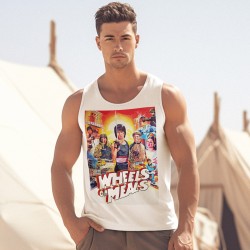 Mens Wheels On Meals Film Regular Fitted Vest Top 