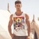 Mens Wheels On Meals Film Regular Fitted Vest Top 