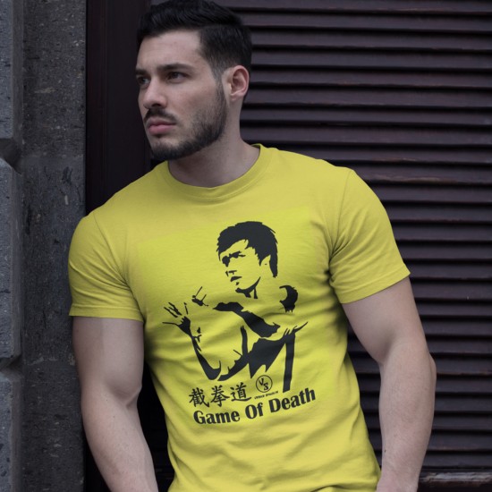 Bruce Lee Inspired Game Of Death Regular Fitted T-Shirt