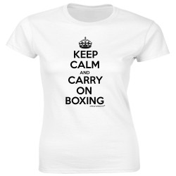 Keep Calm Boxing Fitted T-Shirt