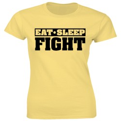 Eat Sleep Fight Fitted T-Shirt