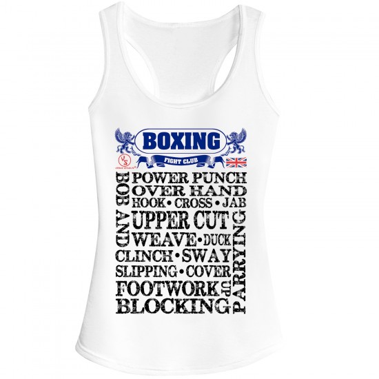 Boxing Moves UK Fitted Vest Top 