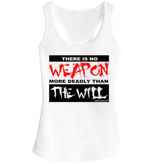 Bruce Lee Deadly Weapon Quote  Vest Top 