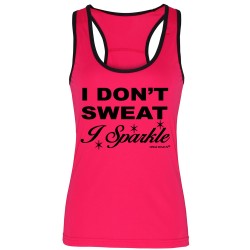 I don't Sweat I Sparkle Vest Top 