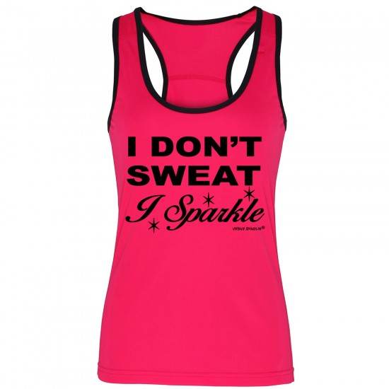 I don't Sweat I Sparkle Vest Top 