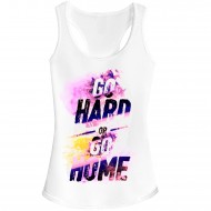 Go Home Or Go Hard Fitted Vest Top 