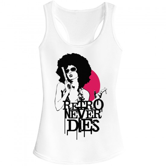 Retro Never Dies Fitted Vest Top 
